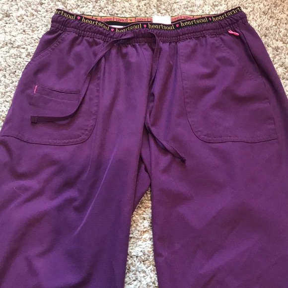 Heartsoul Eggplant Scrub Set S/MP - Picture 4 of 5